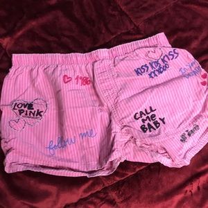 VS pink sleep shorts 😴